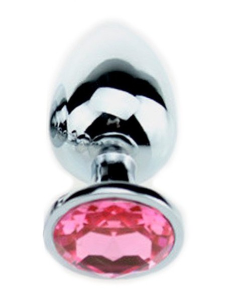 Plug Bijou Strass Rose - LARGE 8 x 4cm Plug Bijou Strass Rose - LARGE 8 x 4cm