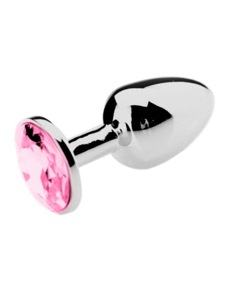 Plug Bijou Strass Rose - LARGE 8 x 4cm Plug Bijou Strass Rose - LARGE 8 x 4cm