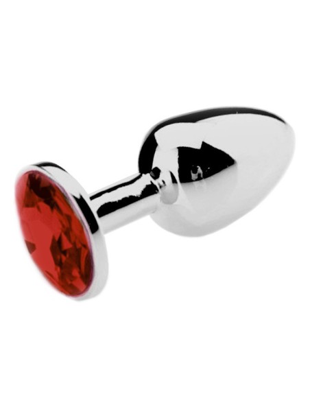 Plug bijou Spolly Large - Rouge 8.5 x 3.9cm Plug bijou Spolly Large - Rouge 8.5 x 3.9cm