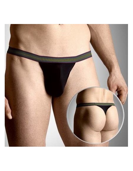 String Homme NEON Noir