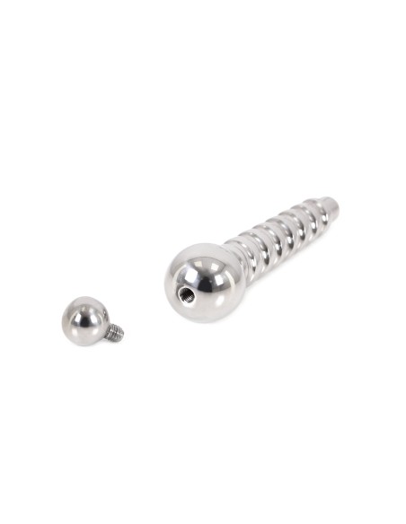 Plug percé Penis Screw Up 6.5cm - Diamètre 12.5mm