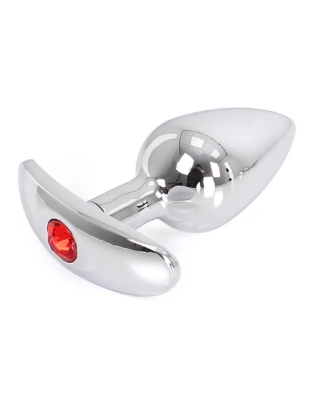 Plug Bijou Anal avec Base arrondie Curve 6 x 2.8 cm - Bijou rouge Plug Bijou Anal avec Base arrondie Curve 6 x 2.8 cm - Bijou rouge