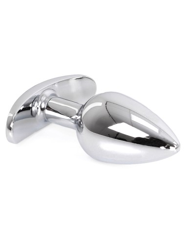 Plug Bijou Anal avec Base arrondie Curve 6 x 2.8 cm - Bijou rouge