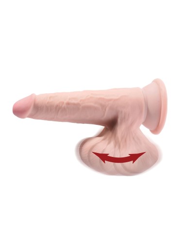 Gode réaliste 3D Cock Swinging Balls 19 x 5.2 cm