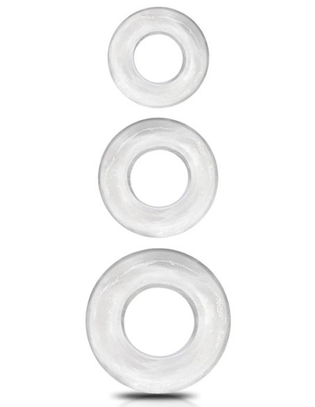 Lot de 3 cockrings souples Beast Rings Transparents Lot de 3 cockrings souples Beast Rings Transparents