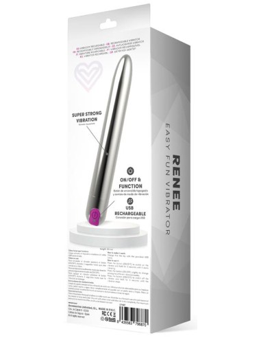 Vibro Renee 18 x 2.7cm Argenté