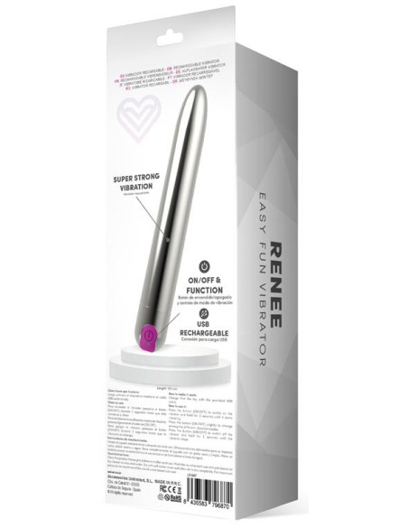 Vibro Renee 18 x 2.7cm Argenté