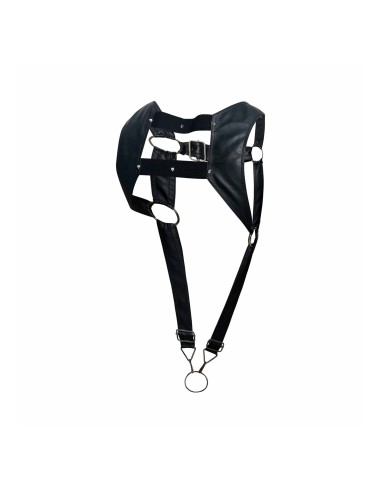 Harnais et Cockring DNGEON Noir - Singlet - 7