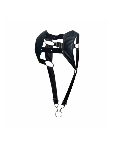 Harnais et Cockring DNGEON Noir - Singlet - 7