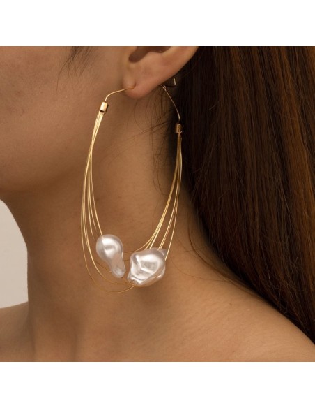Boucles d'oreille Gold Ear 10cm Boucles d'oreille Gold Ear 10cm