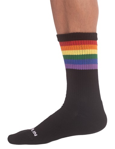 Chaussettes noires PRIDE GYM Rainbow