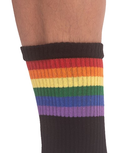 Chaussettes noires PRIDE GYM Rainbow