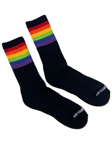 Chaussettes noires PRIDE GYM Rainbow
