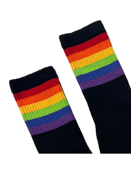 Chaussettes noires PRIDE GYM Rainbow
