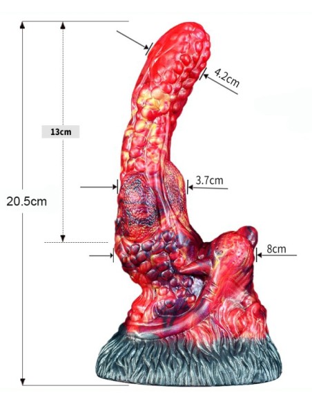 Gode Dragon SQUAREL 14 x 5.2cm Gode Dragon SQUAREL 14 x 5.2cm