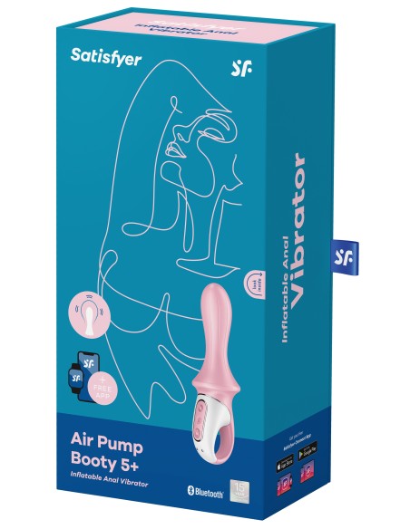 Plug vibrant gonflable Air Pump Booty 5+ Satisfyer 10 x 5cm