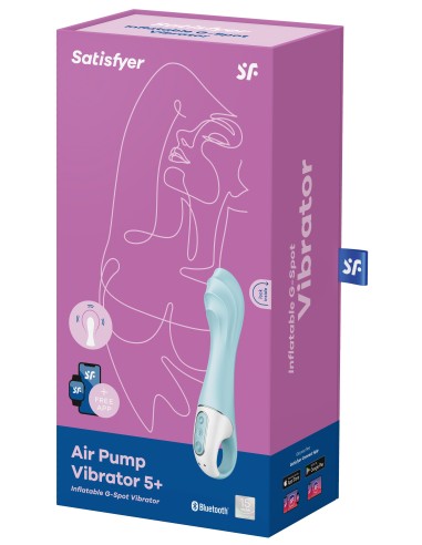 Vibro gonflable Air Pump Vibrator 5+ Satisfyer 12 x 3.5cm
