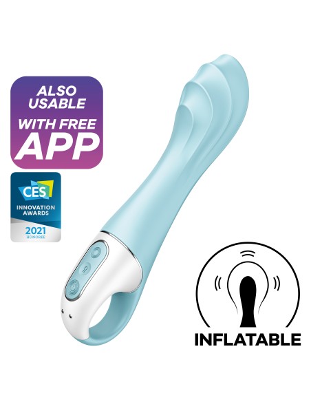 Vibro gonflable Air Pump Vibrator 5+ Satisfyer 12 x 3.5cm