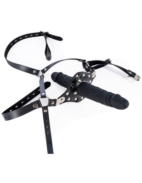Bâillon avec gode Strap Dick 12cm Bâillon avec gode Strap Dick 12cm