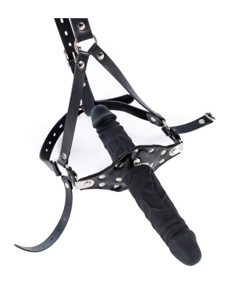 Bâillon avec gode Strap Dick 12cm Bâillon avec gode Strap Dick 12cm