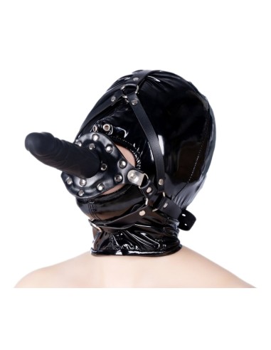 Bâillon avec gode Strap Dick 12cm