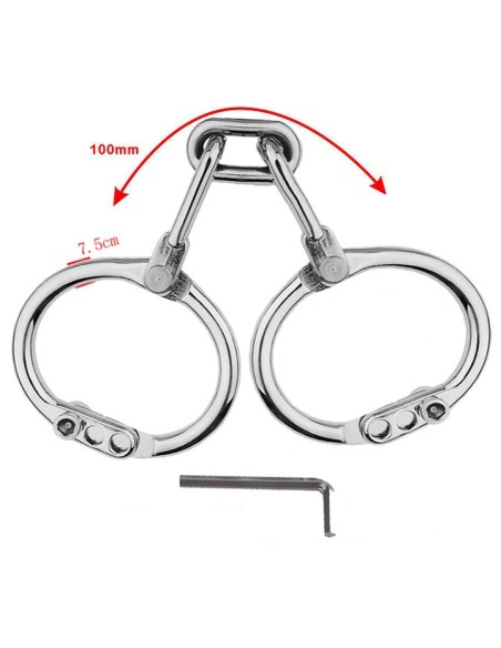 Menottes de poignets en métal Third Strict