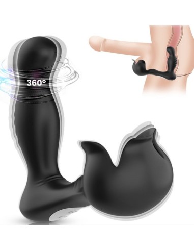 Plug prostatique rotatif avec sac à bourses Surround 10 x 3.4cm