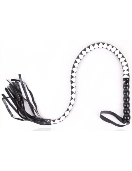 Fouet Sm Snaq 90cm Noir-Blanc Fouet Sm Snaq 90cm Noir-Blanc