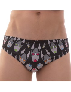 Slip de bain FETISH DOG Noir
