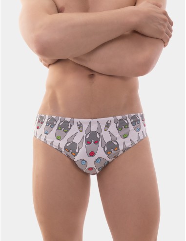 Slip de bain FETISH DOG Blanc