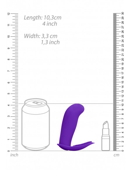 Stimulateur vibrant LEON 8.5 x 3cm Violet
