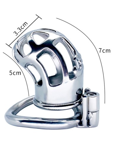 Cage de chasteté en métal Royal Steel 7 x 3cm