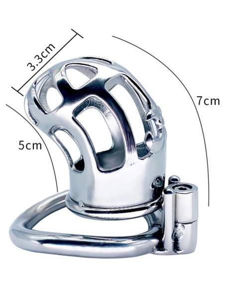 Cage de chasteté en métal Royal Steel 7 x 3cm