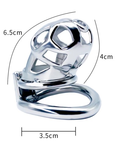 Cage de chasteté en métal Bekar 6.5 x 3.2cm