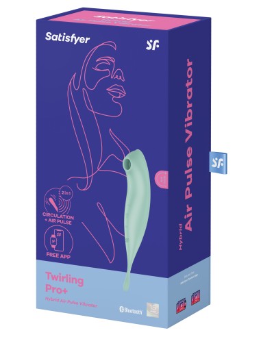 Stimulateur à clitoris connecté Twirling Pro Satisfyer Vert