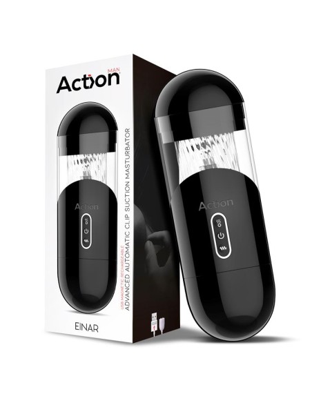 Masturbateur automatique Einar Action 10 Vibrations