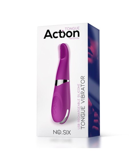 Stimulateur de clitoris Tongue Vibrator 19cm Violet
