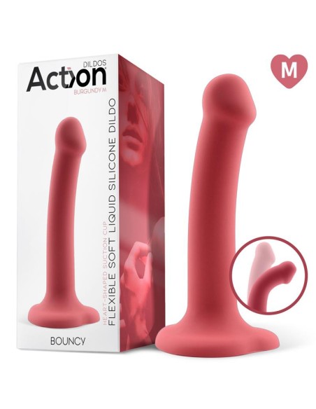 Gode en silicone Bouncy M 16 x 3.7cm