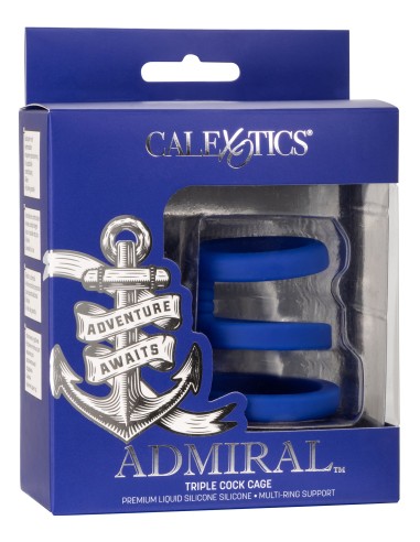 Cockring Triple Cock Cage Admiral 32-37mm