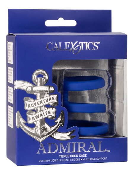 Cockring Triple Cock Cage Admiral 32-37mm