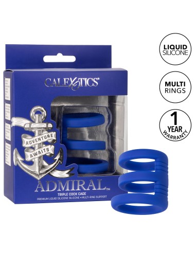 Cockring Triple Cock Cage Admiral 32-37mm
