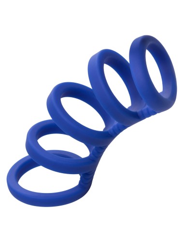 Gaine de pénis 5 Cockrings Xtreme Cage Admiral 9cm