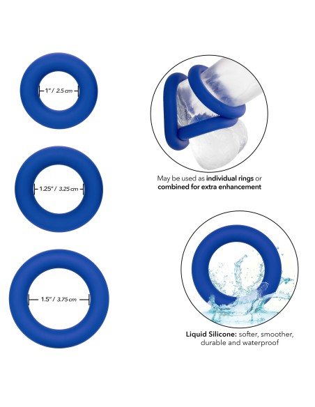 Lot de 3 cockrings Universal Ring Admiral
