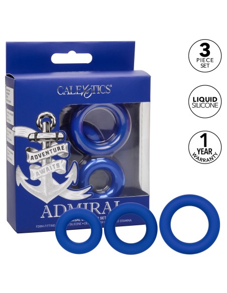 Lot de 3 cockrings Universal Ring Admiral
