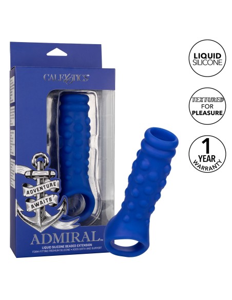 Gaine de pénis Beaded Extension Admiral 10.5 x 4.5cm Gaine de pénis Beaded Extension Admiral 10.5 x 4.5cm