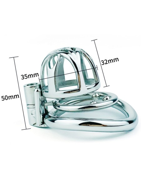 Cage de chasteté en métal Trig Cage 4 x 3.5cm