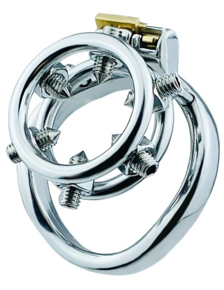 Cage de chasteté en métal Annel Pics 3.5 x 3.2cm