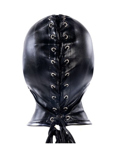 Cagoule SM avec Bâillon et masque Subfull Noire