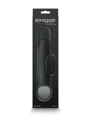 Gaine de pénis vibrante Renegade Brute 18 x 4.5cm Noire
