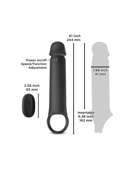 Gaine de pénis vibrante Renegade Brute 18 x 4.5cm Noire Gaine de pénis vibrante Renegade Brute 18 x 4.5cm Noire